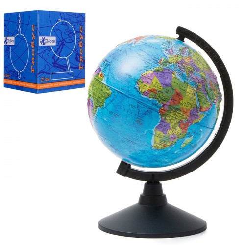 Глобус Земли политический  210мм Рельефный  Классик
